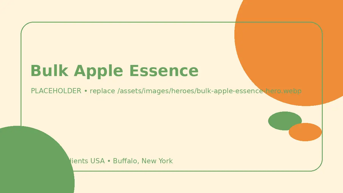 Bulk Apple Essence hero image placeholder