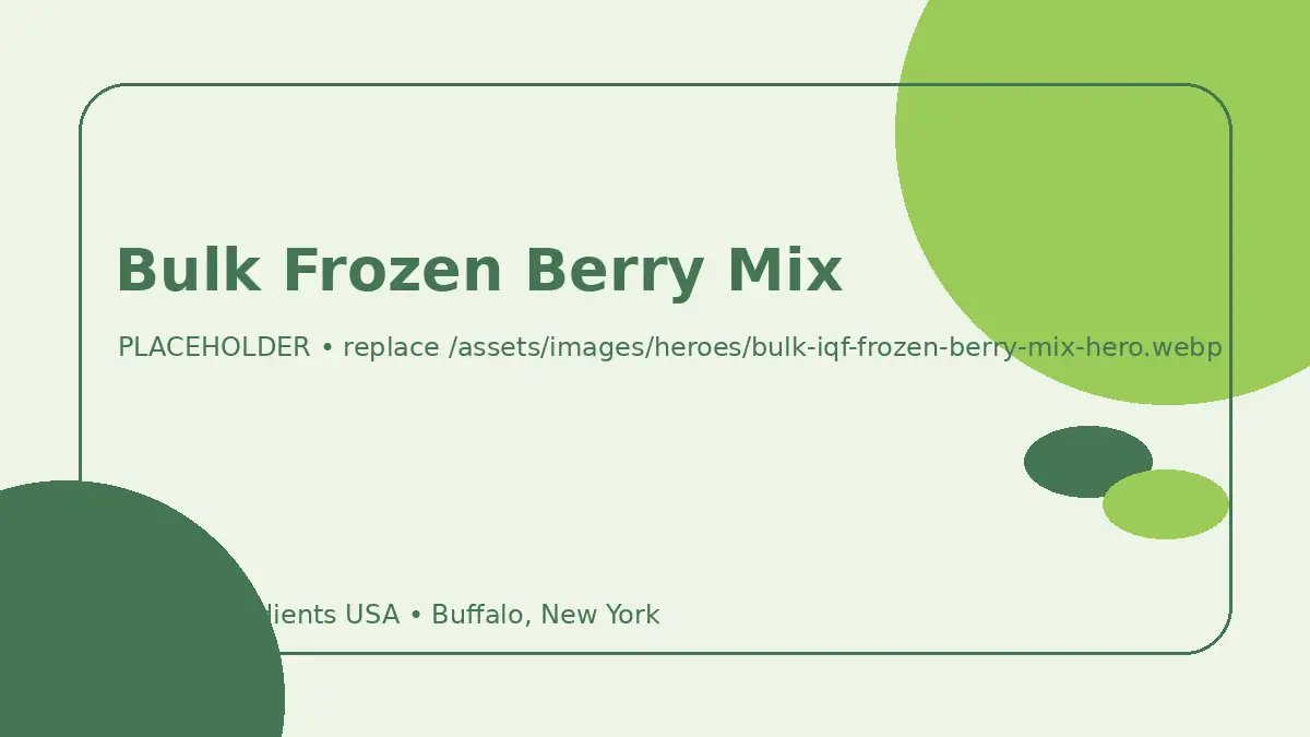 Bulk Frozen Berry Mix hero image placeholder