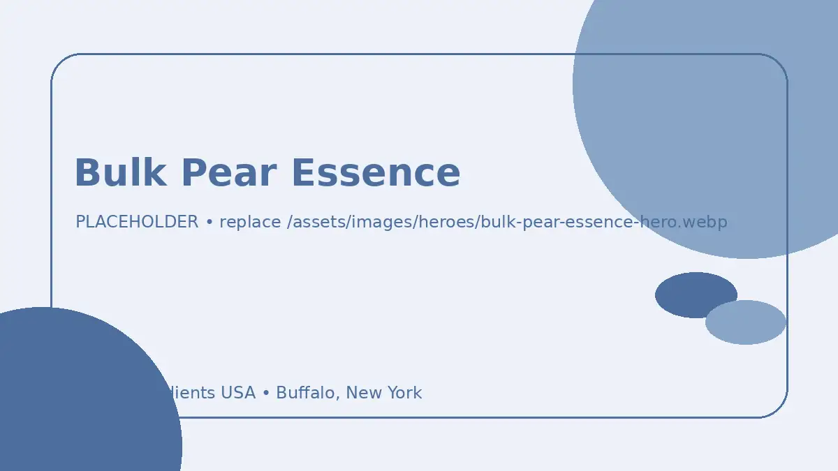 Bulk Pear Essence hero image placeholder
