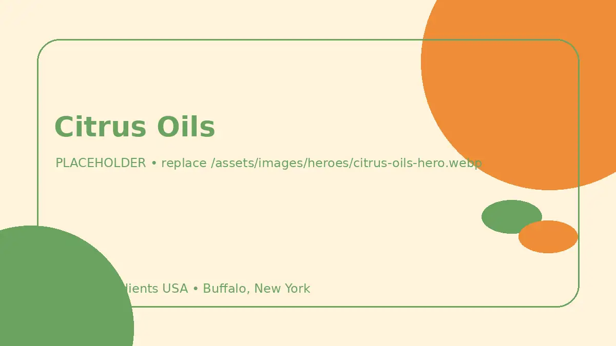Citrus Oils hero image placeholder