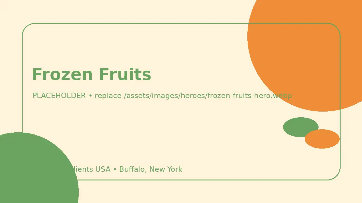 Frozen Fruits hero image placeholder