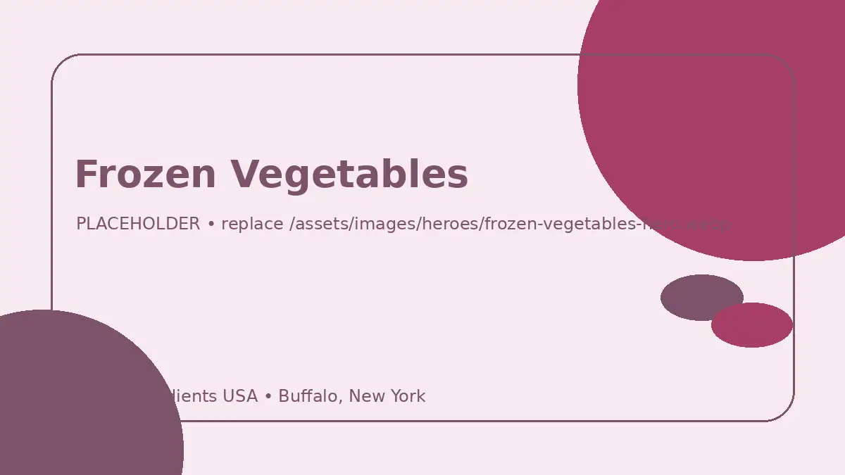 Frozen Vegetables hero image placeholder