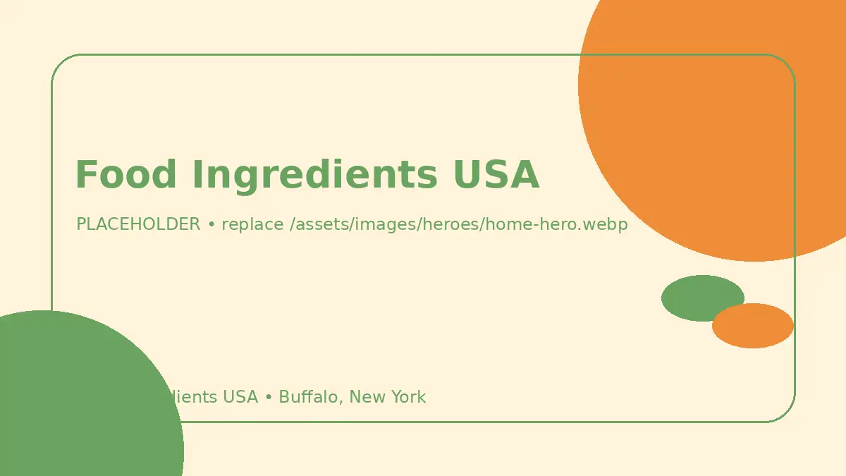 Food Ingredients USA hero image placeholder