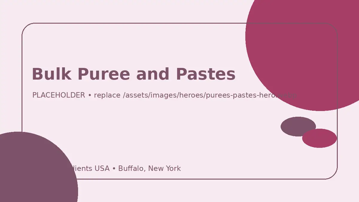 Purees & Pastes hero image placeholder